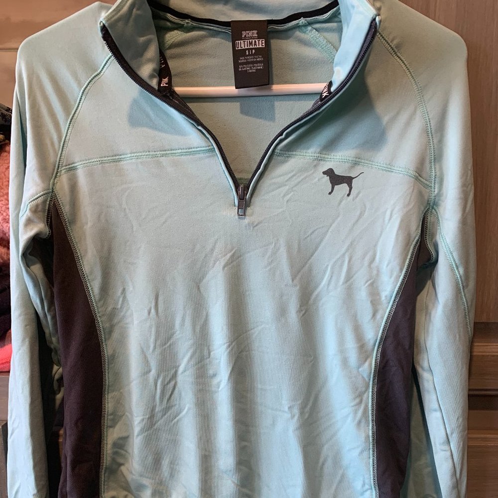 light blue PINK sweatshirt